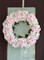 Capri Large White & Pink Silk Hydrangea Wreath 23" UV Resistant Handmade All-Season Indoor/Outdoor Floral Décor 16 Hydrangea Flower Heads on Natural Grapevine Base